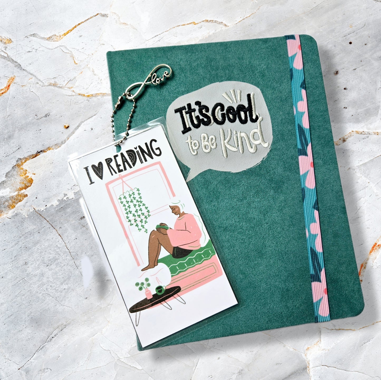 Positive Affirmations Bookmark & Journal Set