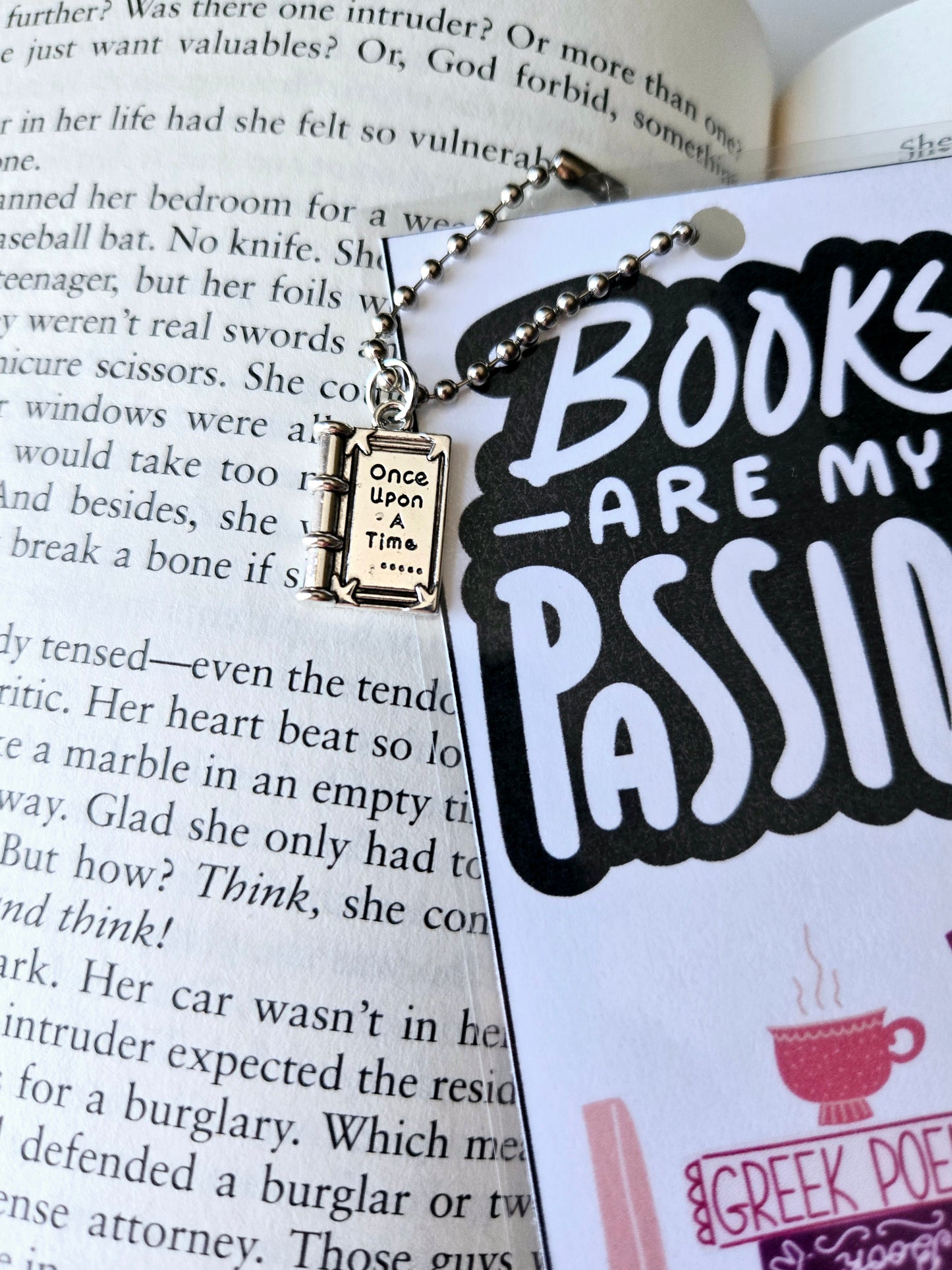 Books Are My Passion Inspirational Bookmark