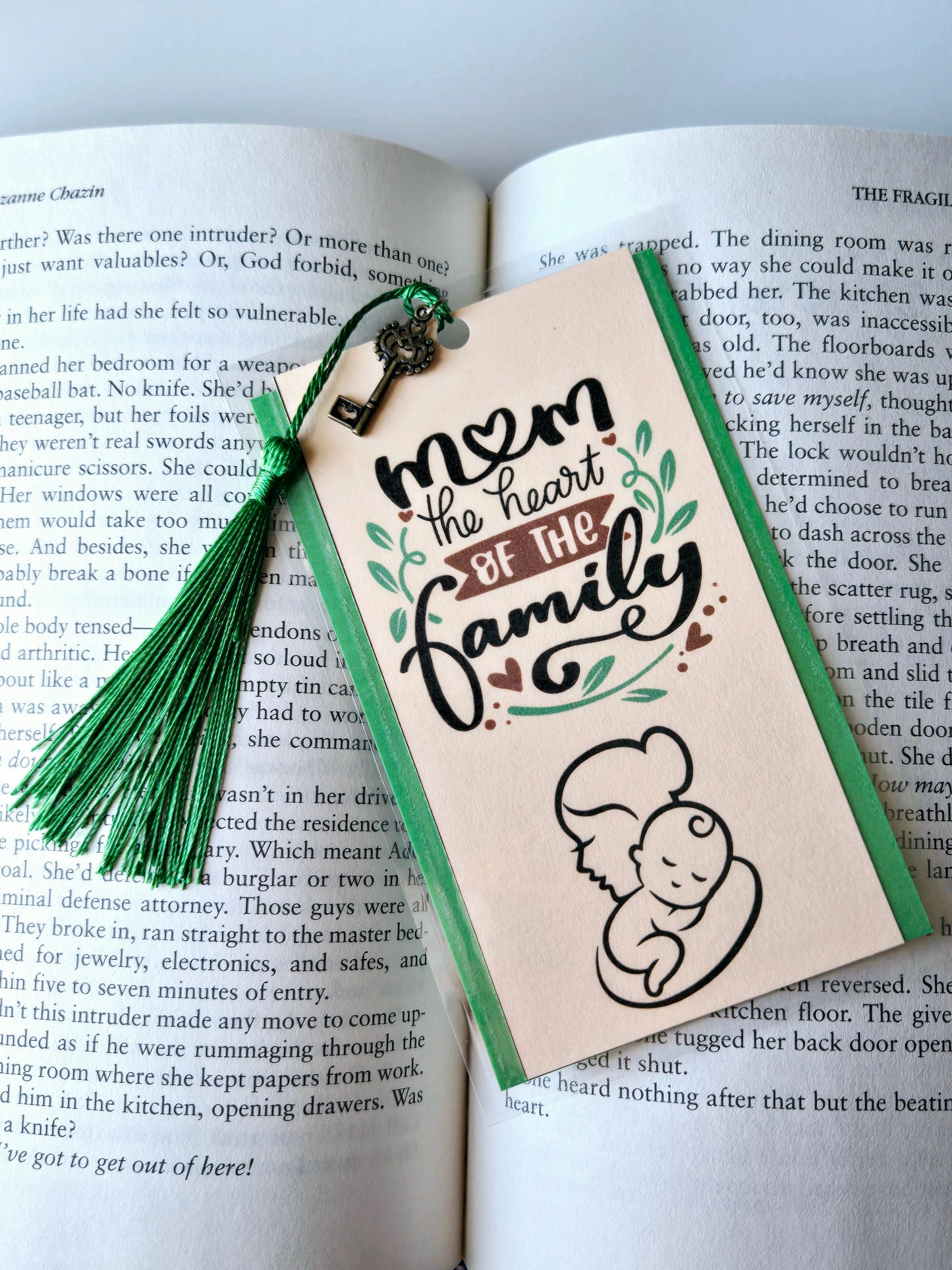 Mom Heart of Family Inspiration Bookmark